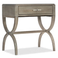 Hooker Furniture 6050 90015 28 Wide 1 Drawer Oak And Rubberwood Nightstand From The Affinity Collection Greige