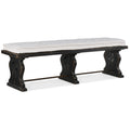 Hooker Furniture 5805 90019 Ciao Bella 72 Vintage Bench With Harp Distressed Black