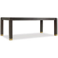 Hooker Furniture 1600 75200A Dkw Curata 82 Wide Rubberwood Dining Table With Two 20 Leaves Midnight Brown N A