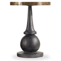 Hooker Furniture 1600 50003 Mtl Curata 18 Diameter Brass Accent Table Washed Brass Black