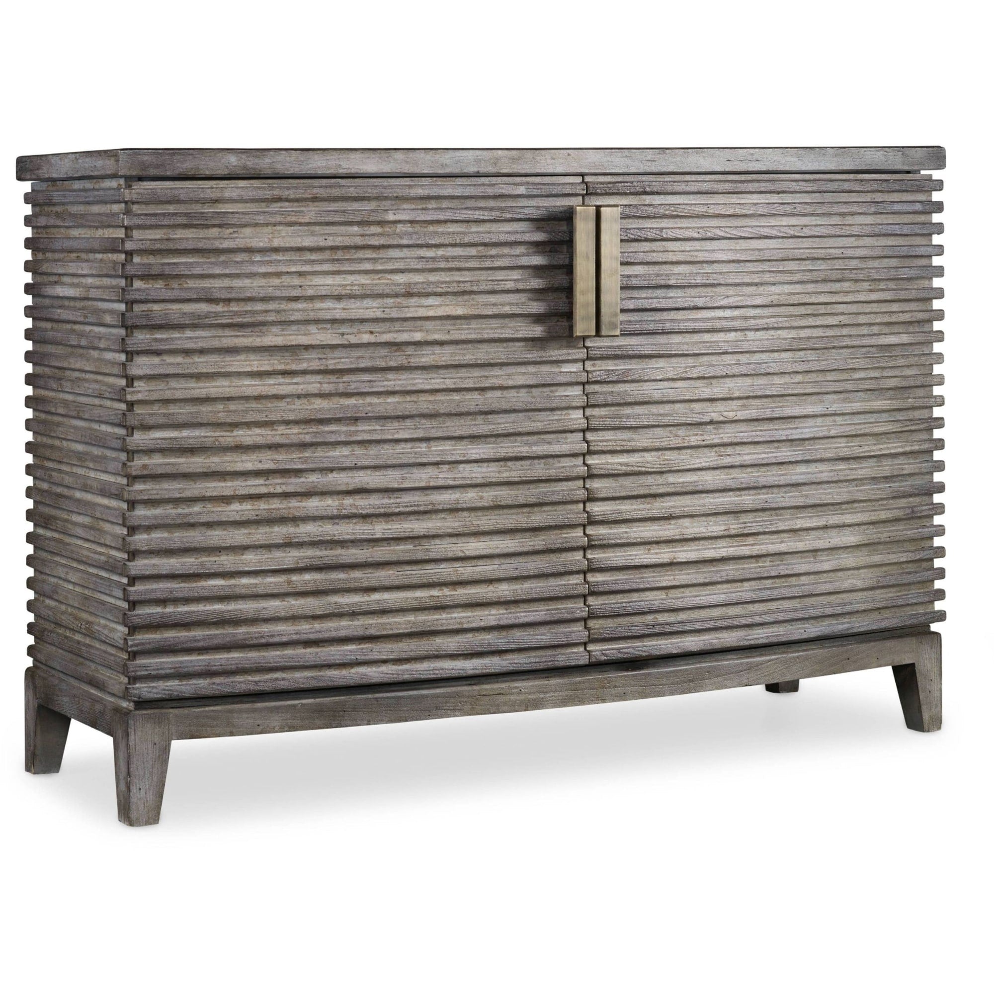 Hooker Furniture 638 85115 50 Wide Hardwood Cabinet From The Melange Delano Collection Ash Gray