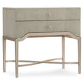 Hooker Furniture 5990 90016 Ltwd Elixir 30 1 4 Wide Rubberwood And Walnut Night Serene Gray Beige