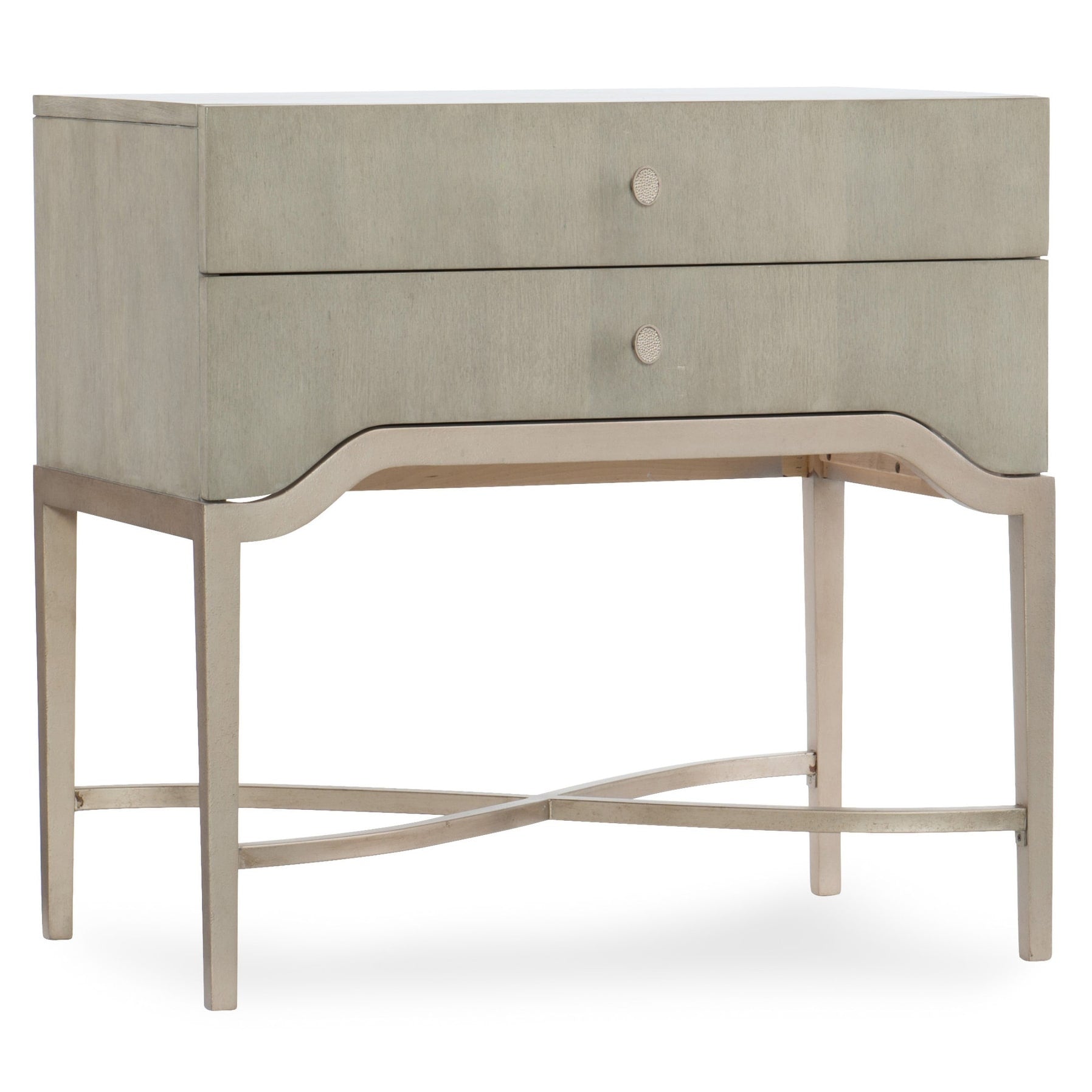 Hooker Furniture 5990 90016 Ltwd Elixir 30 1 4 Wide Rubberwood And Walnut Night Serene Gray Beige