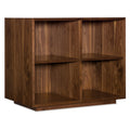 Hooker Furniture 1650 10245 32 Wide 4 Shelf Rubberwood And Walnut Wood Accent Cabinet From The Elon Collection Medium Walnut