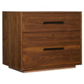 Hooker Furniture 1650 10466 32 Wide 2 Drawer Rubberwood And Walnut Wood Filing Cabinet From The Elon Collection