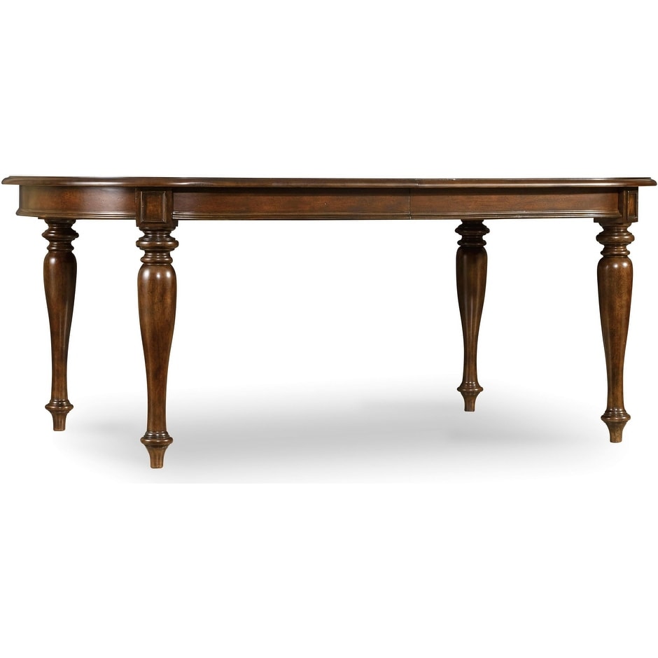 Hooker Furniture 5381 75200 76 Long Rubberwood Dining Table From The Leesburg Collection Rich Traditional Mahogany