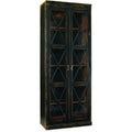 Hooker Furniture 3005 50001 32 3 4 Wide Oak Wood Display Cabinet From The Sanctuary Collection Rubbed Ebony