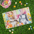 Hop Into Spring Flower Time Embossed Door Mat 30 X 18