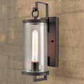 Hopkins 15.75 High 1 Light Outdoor Sconce Charcoal Black