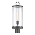 Hopkins 20.75 High 1 Light Outdoor Post Light Charcoal Black 20.75 Inch H