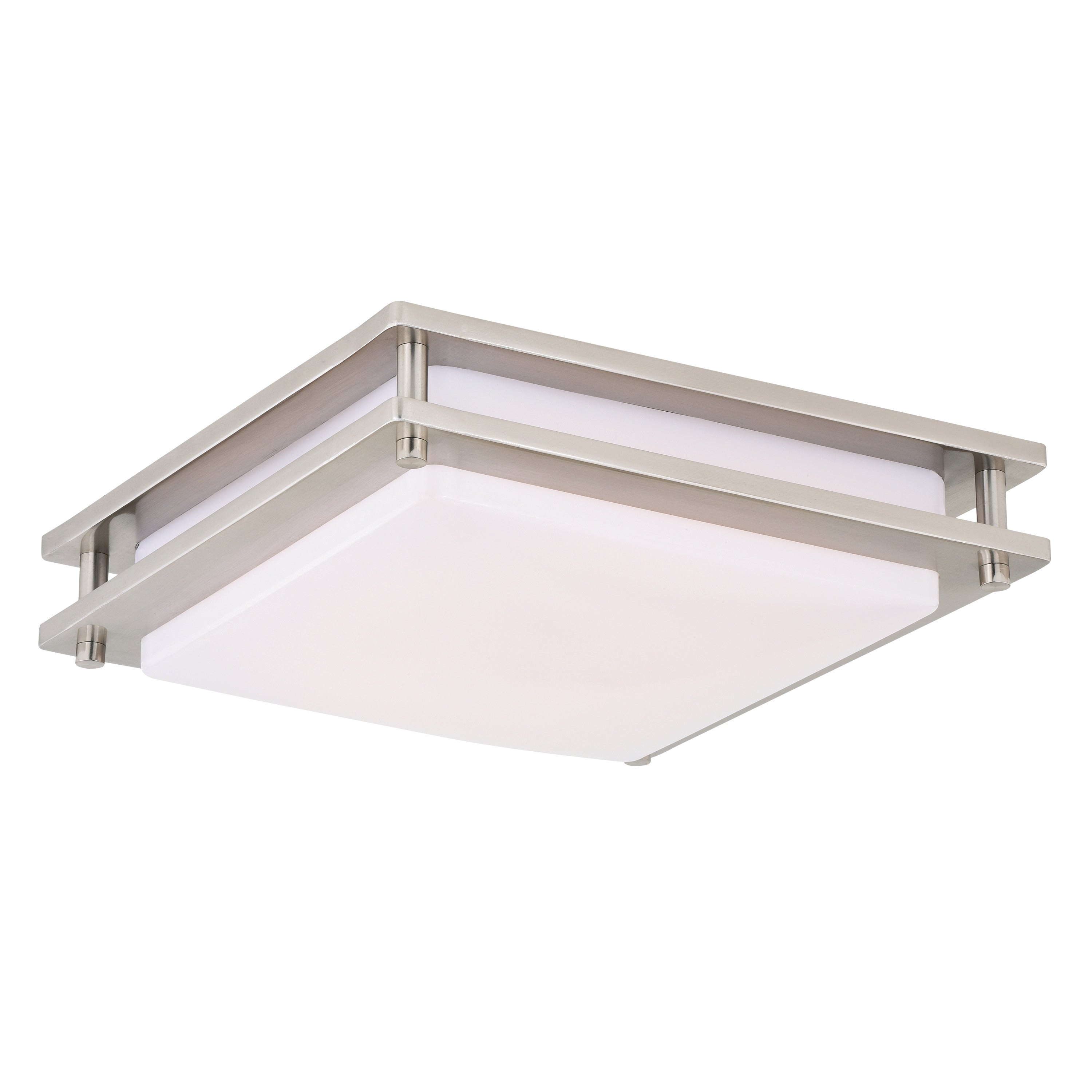 Vaxcel Horizon 12 Led Flush Mount Satin Nickel