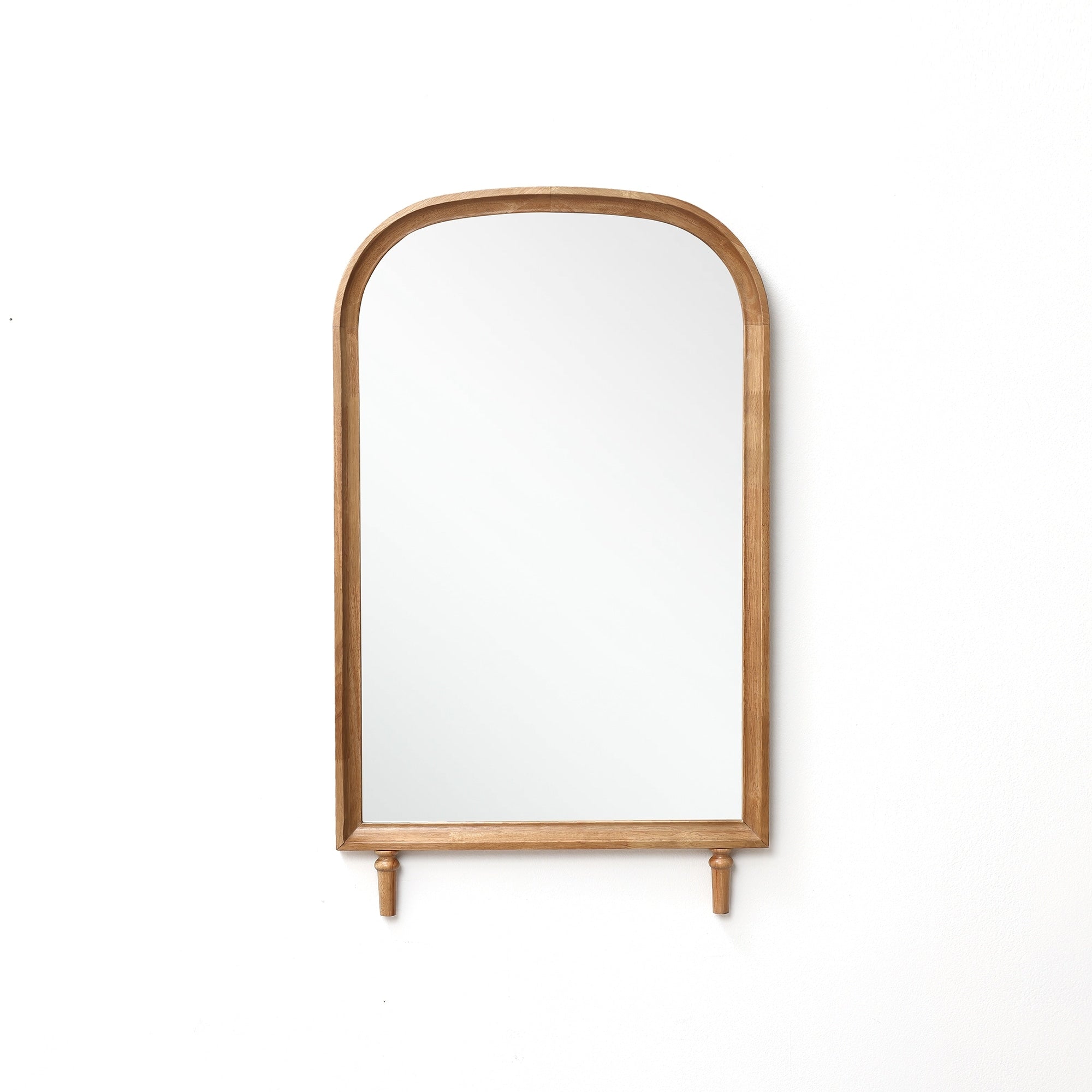 Horizon Arch Wooden 23.6 W X 39.6 H Wall Mirror With Legs 39.56 H X 23.62 W