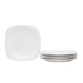 Hospitality White Square Salad Plate Set Of 6