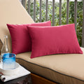 Havenside Home Hot Pink Knife Edge Lumbar Pillows Set Of 2