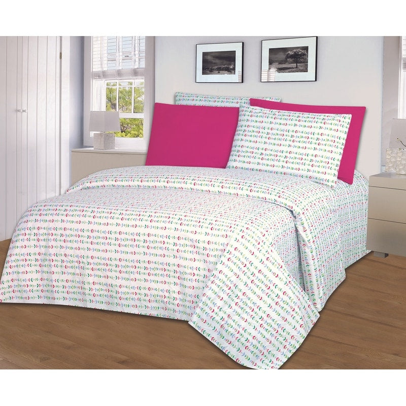 Hotel Club 1200 Super Soft 6 Piece Ava Print Sheet Set