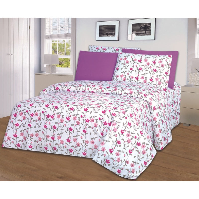 Hotel Club 1200 Super Soft 6 Piece Emily Print Sheet Set