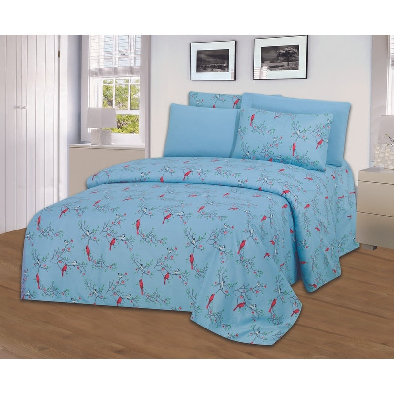 Hotel Club 1200 Super Soft 6 Piece Grace Print Sheet Set