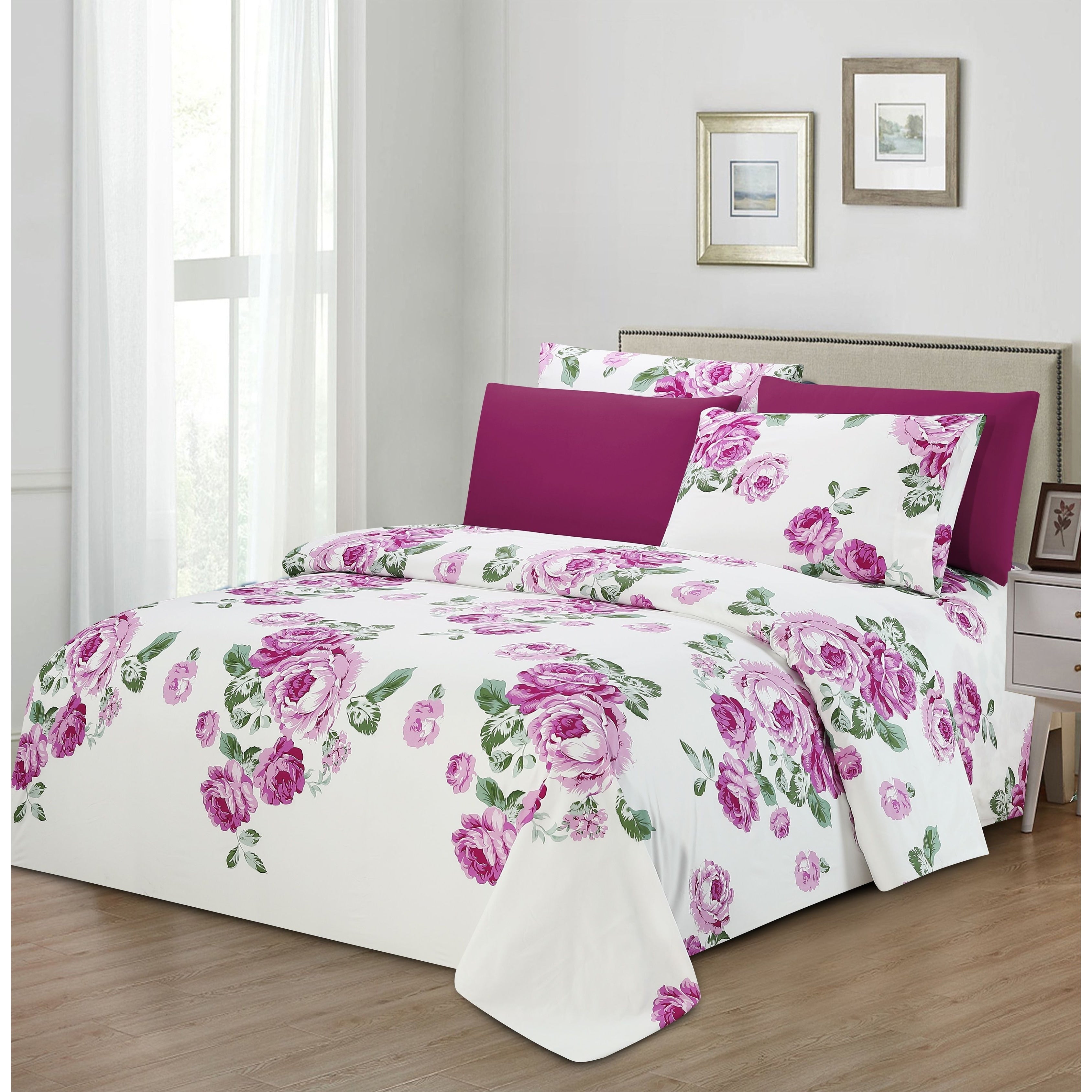 Hotel Club 1200 Super Soft 6 Piece Hawaii Print Sheet Set