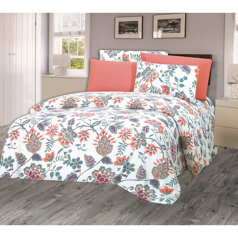 Hotel Club 1200 Super Soft 6 Piece Monica Print Sheet Set