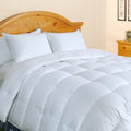 Hotel Grand Oversized 500 Thread Count Silk Cotton White Down Comforter