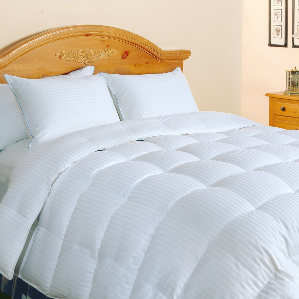 Hotel Grand Oversized 500 Thread Count Silk Cotton White Down Comforter