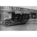 Hotel Taxicab Black And White Gallery Wrapped Canvas