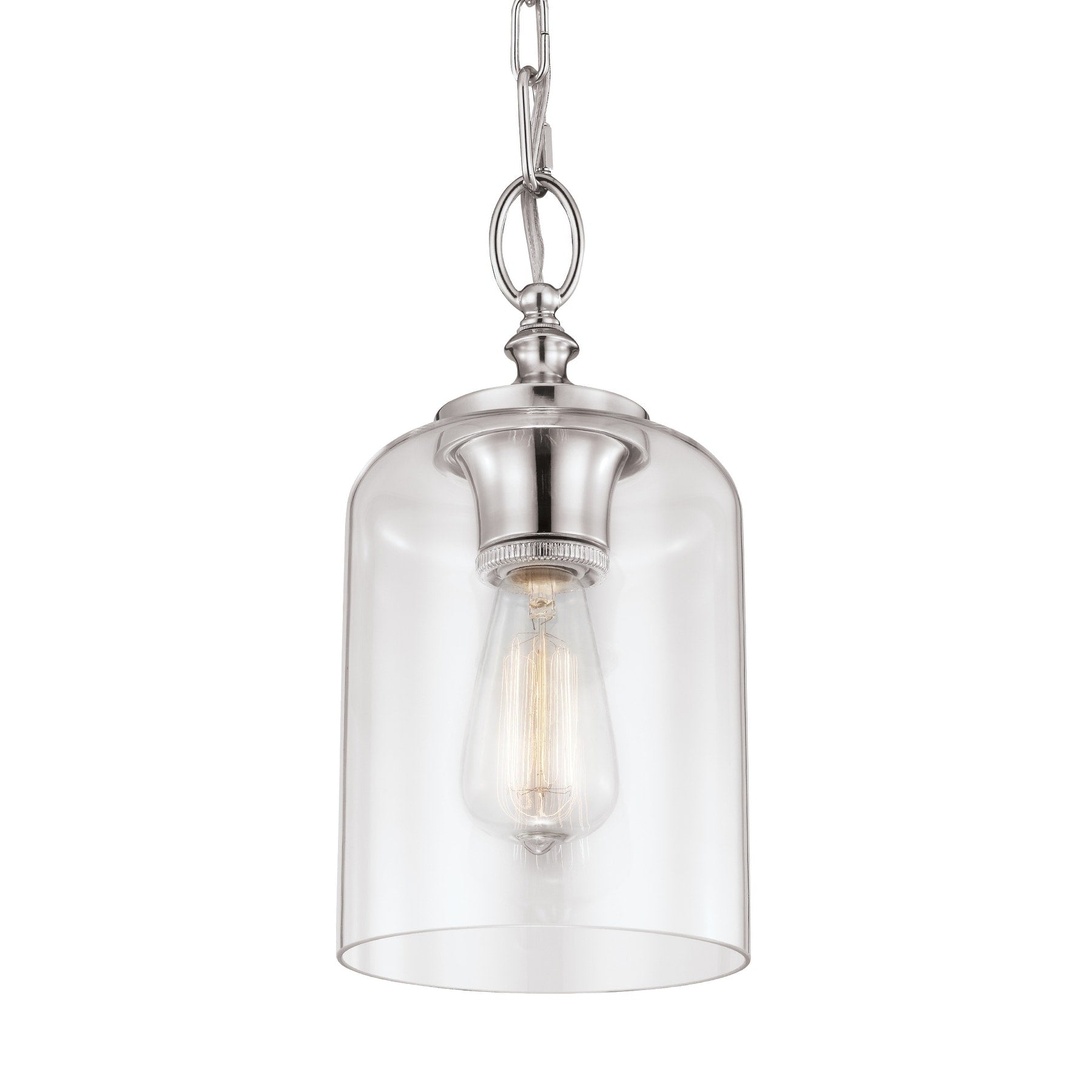 Hounslow Mini Polished Nickel 1 Light Pendant
