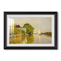 Houses On The Achterzaan 1871 Claude Monet Custom Framed Print
