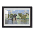 Houses On The Zaan River At Zaandam 1871 Claude Monet Custom Framed Print