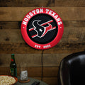 Houston Texans Led Metal Lit Wall Sign Decor