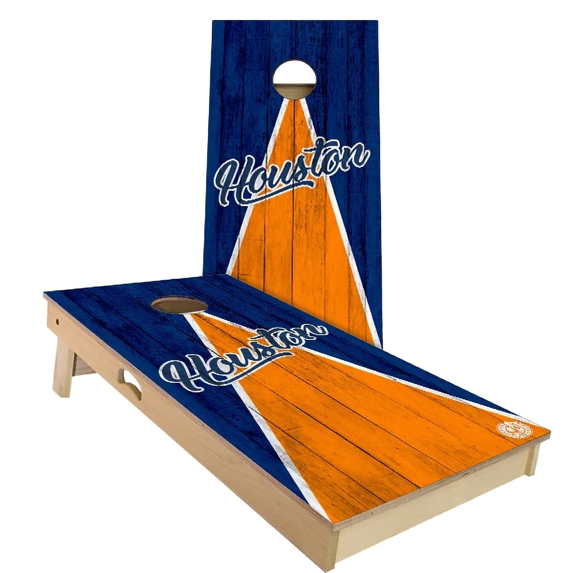Houston Triangle Baseball Cornhole Set Choose Your Size Accessories