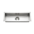 Houzer Ctb 2385 Contempo 23 Single Basin Undermount 18 Gauge Stainless Steel Bar Sink And Sound Dampening Technology Basin