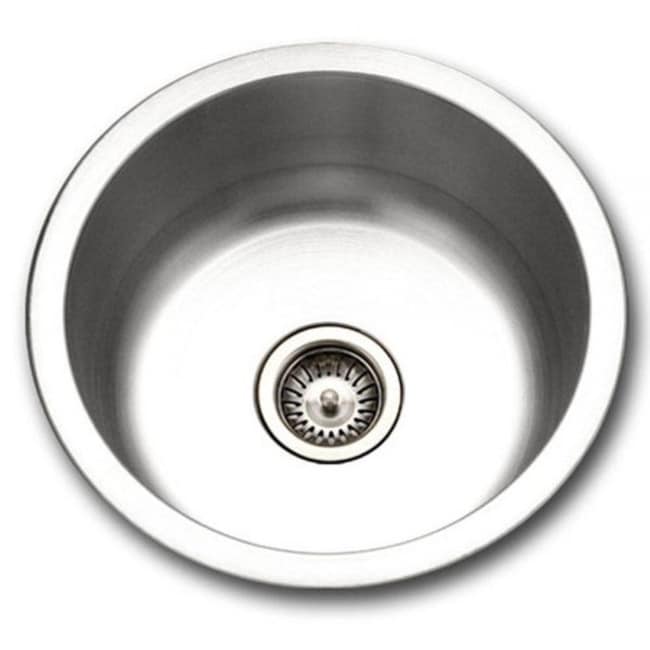 Houzer Scf 1830 Medallion 17 1 2 Single Basin Drop In 18 Gauge Stainless Steel Bar Sink With Sound Dampening Technology