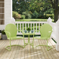 Havenside Home Howard Bay Key Lime 3 Piece Metal Outdoor Conversation Set