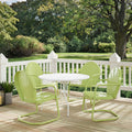 Havenside Home Howard Bay Key Lime 5 Piece Metal Outdoor Dining Set