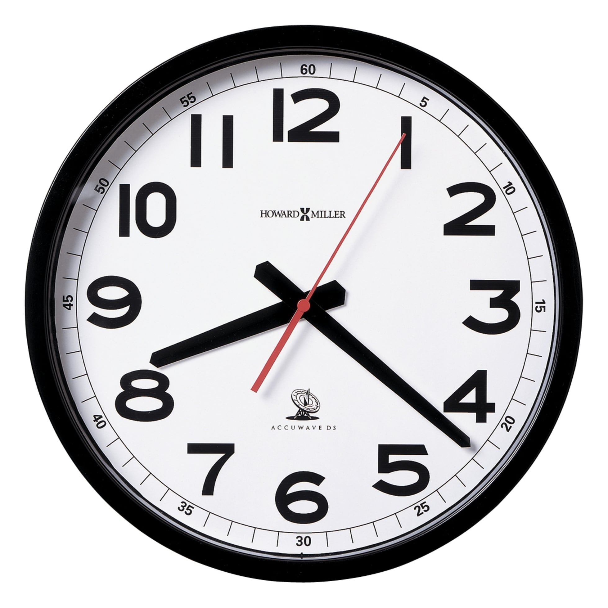 Howard Miller Accuwave Classic Modern Transitional Wall Clock With Large Numbers Reloj De Pared