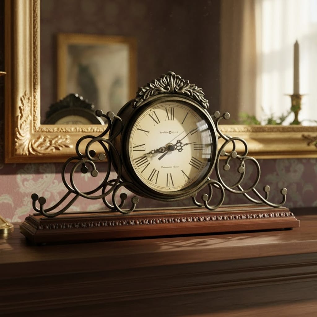 Howard Miller Adelaide Classic Victorian Old World Chiming Mantel Clock With Silence Option Reloj Del Estante