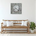 Howard Miller Bathazaar Industrial Chic Transitional Distressed And Modern Gallery Wall Clock Reloj De Pared