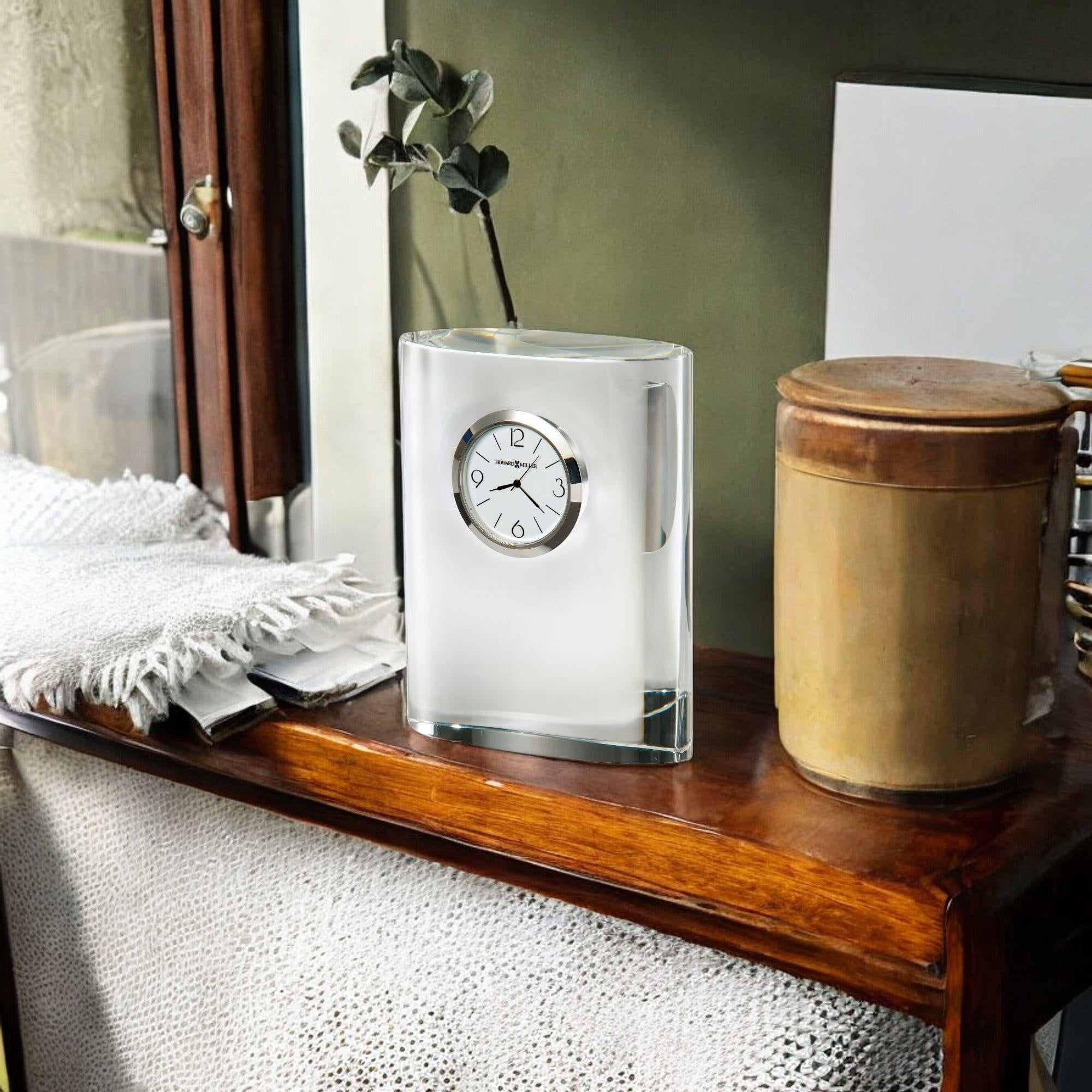 Howard Miller Fresco Modern Desk Clock In Gift Box