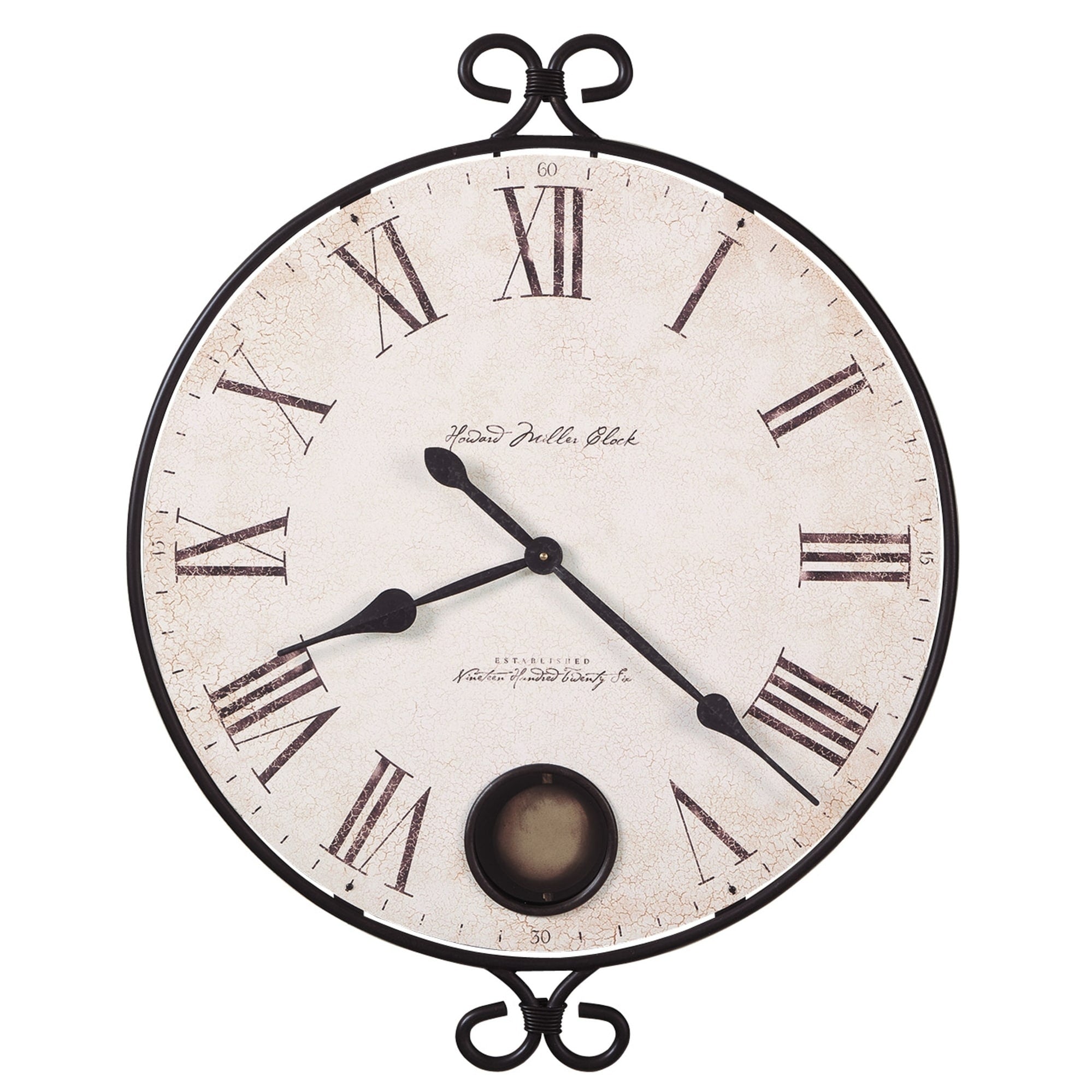 Howard Miller Magdalen Charming Contemporary Farmhouse And Transitional Style Distressed Wall Clock Reloj De Pared