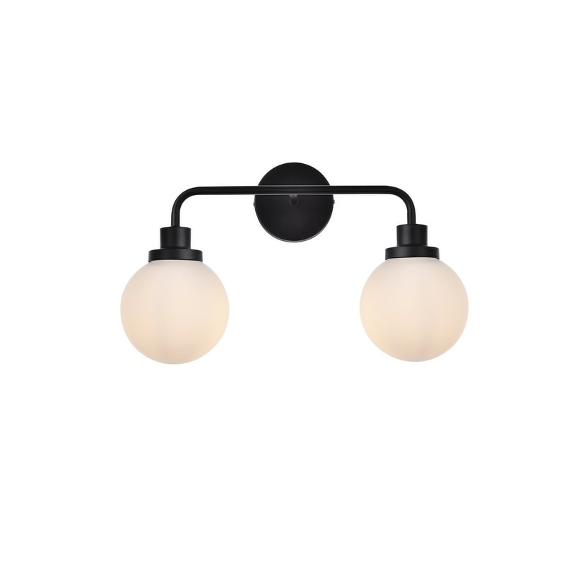 Hudson 2 Light Bath Sconce With Frosted Shade