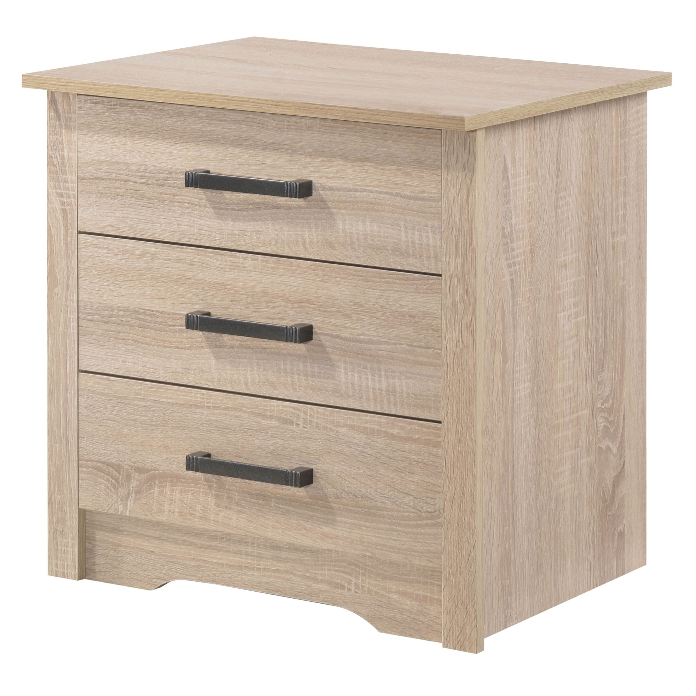 Hudson 3 Drawer Nightstand