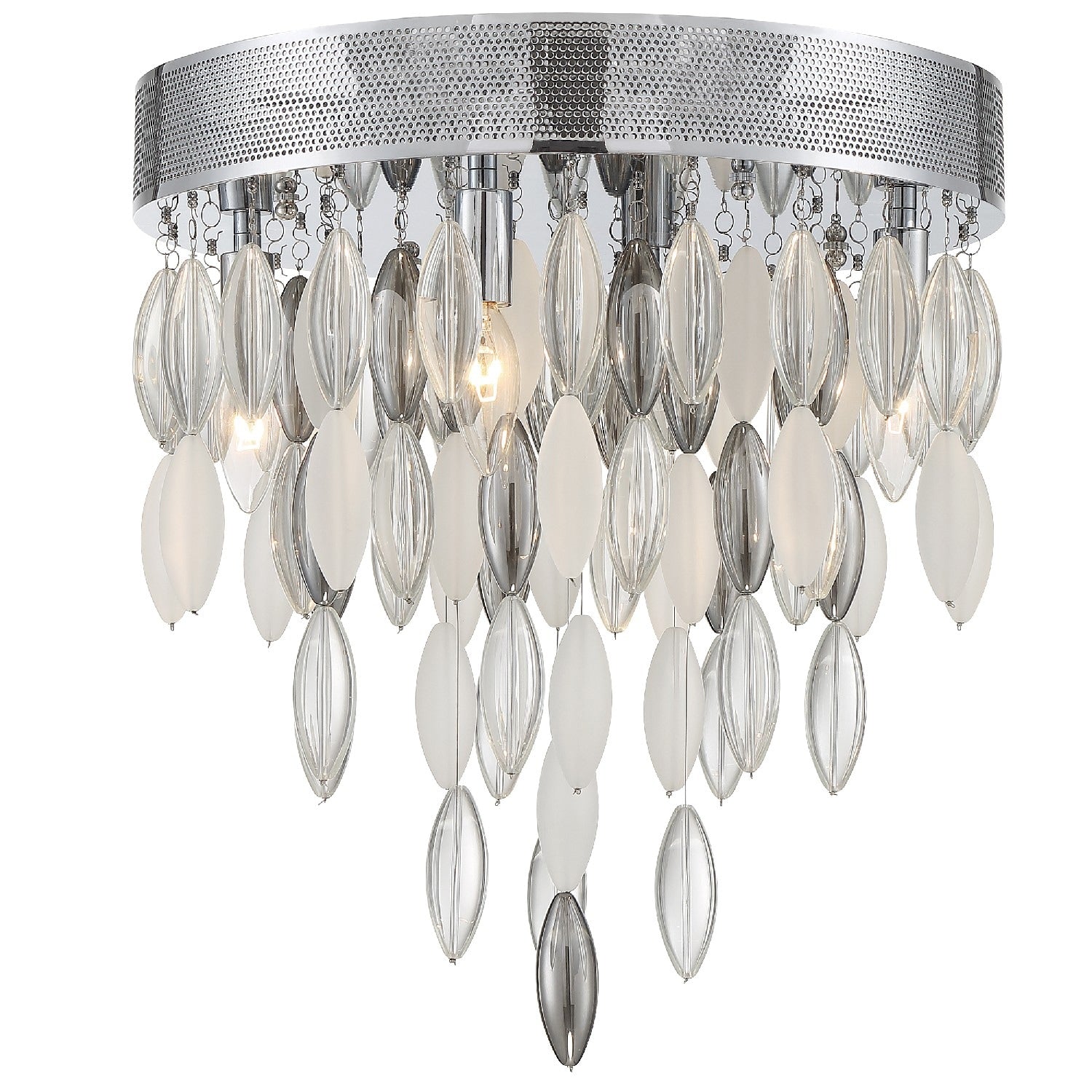 Hudson 4 Light Chrome Ceiling Mount 16 W X 17 H