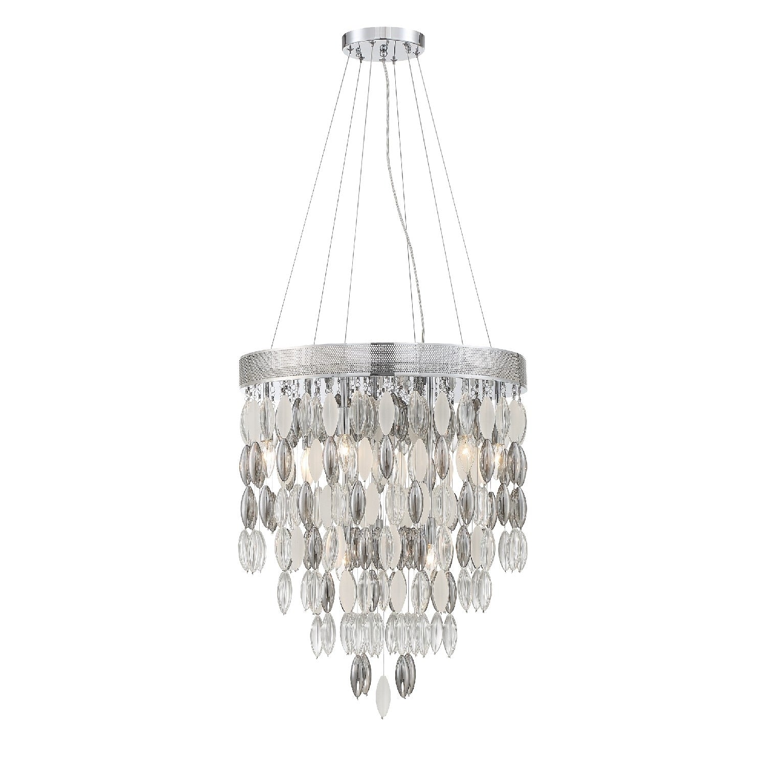 Hudson 9 Light Chrome Chandelier 22 W X 27 H