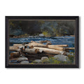 Hudson River 1892 Winslow Homer Custom Framed Canvas