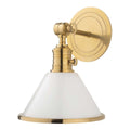 Hudson Valley Lighting Garden City 11 Tall Wall Sconce With White