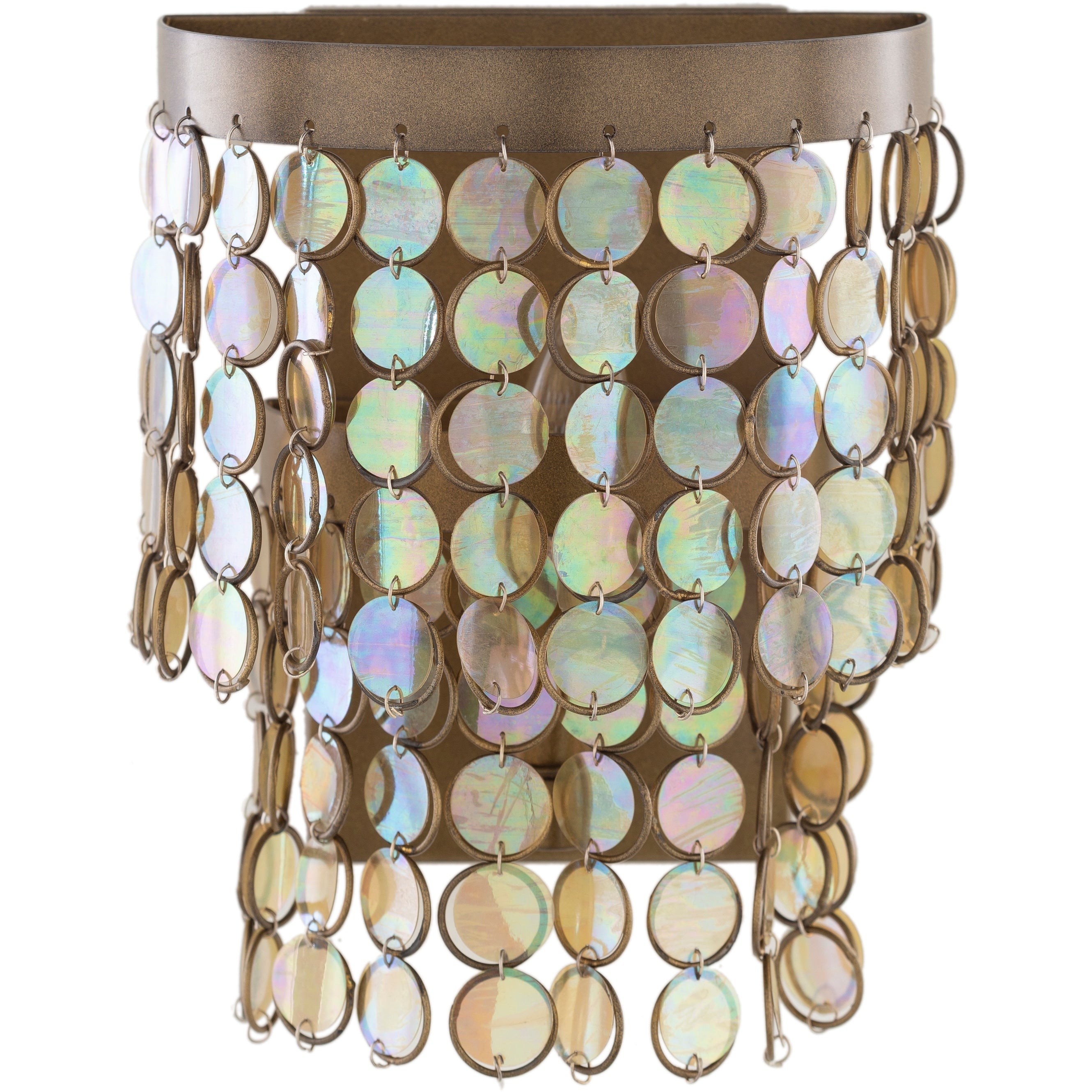 Hughes Glam Acrylic Tassels 1 Light Wall Sconce 10 H X 5 W X 8 D