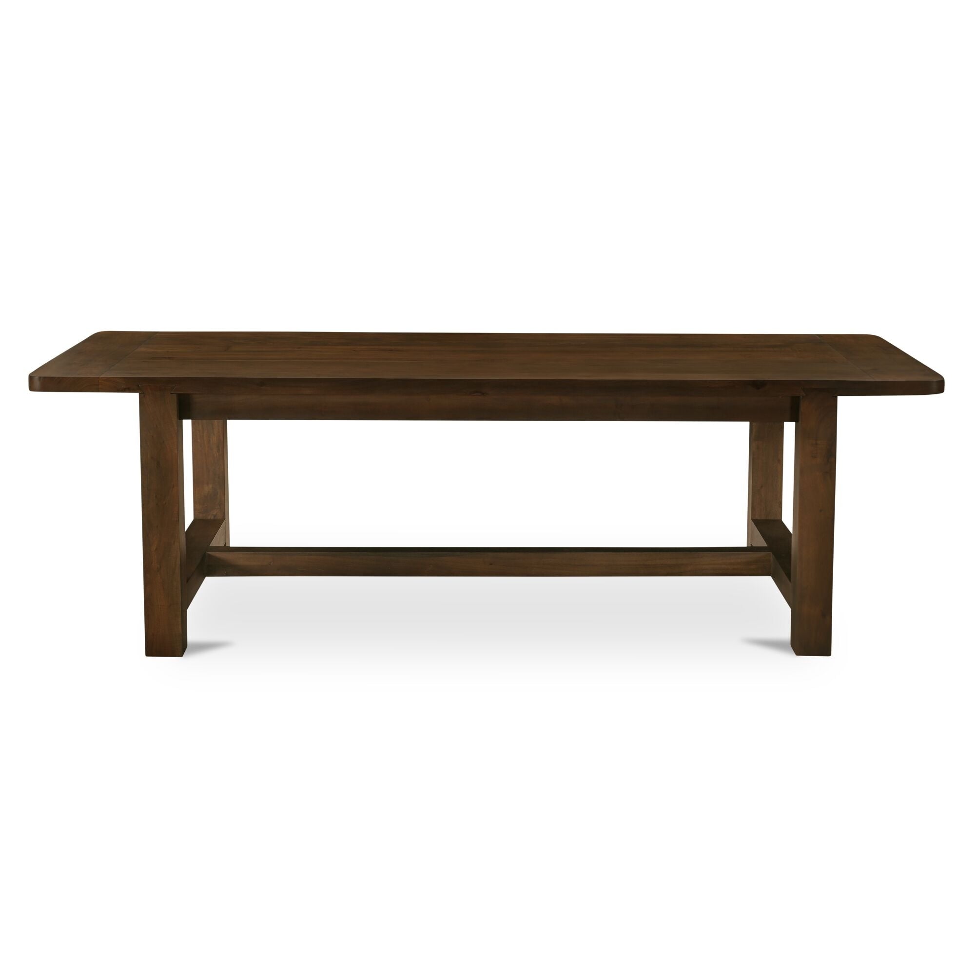 Hugo Dining Table Solid Acacia Wood With Dovetail Joinery Butcher Block Construction 8 Seater Warm Brown