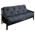Humble Haute Full Textured Blue Grey 12 Inch Futon Mattress