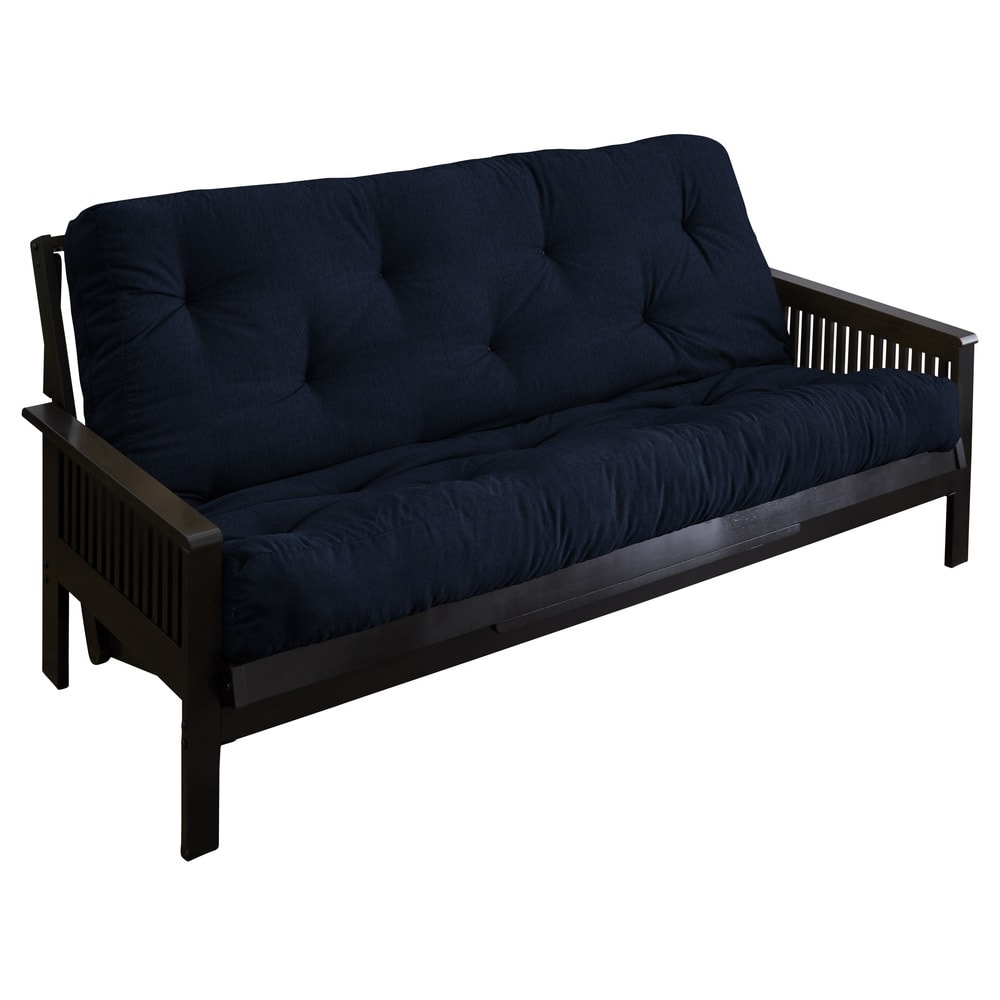 Humble Haute Queen Textured Deep Blue 12 Inch Futon Mattress